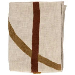 Plaid en coton ecru 170x130cm - Manarola