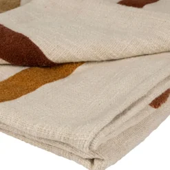 Plaid en coton ecru 170x130cm - Manarola