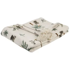 Plaid en coton multicolore 170x130cm - Zawadi