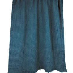 Plaid en coton turquin 200x130cm - Tempo Ii