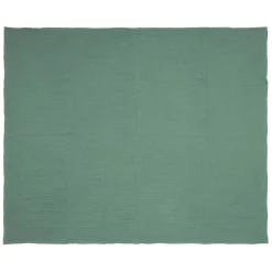 Plaid en gaze de coton sauge 120x100cm