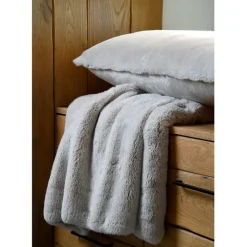 Plaid en tissu naturel 130x160cm - Bostan
