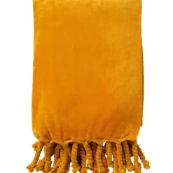 Plaid florijn 150x200cm golden glow moutarde