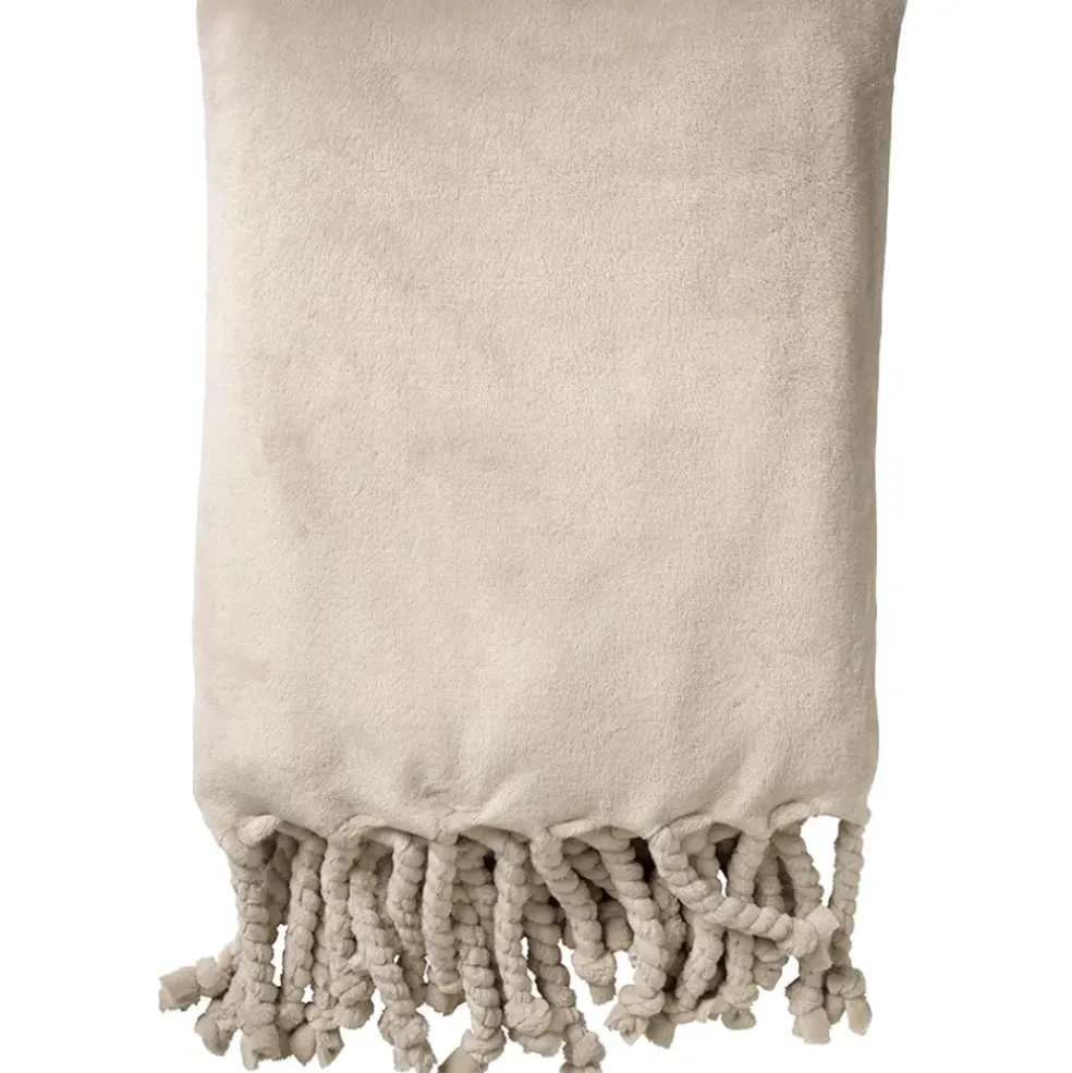 Plaid florijn 150x200cm pumice stone sable
