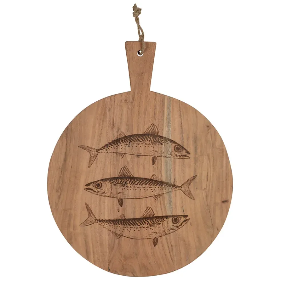 Planche à découper poisson en acacia naturel 50x40cm - Dalbert