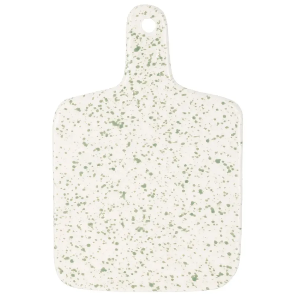 Planche à découper vert d'eau en porcelaine - funny