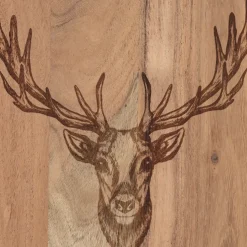 Planche a découper cerf en acacia naturel 32x42cm - Dalbert