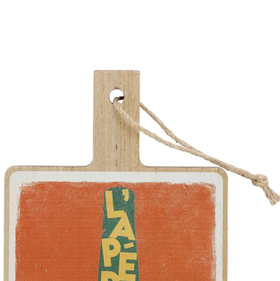 Planche a découper en bois multicolore 14x26cm - Copains D'Abord