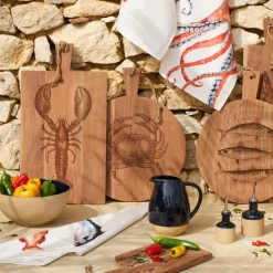 Planche a découper homard en acacia naturel 32x60cm - Dalbert