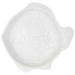 Plat à four en grès blanc 32x30cm - Pisca