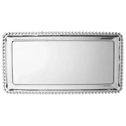 Plat rectangulaire en verre - perloa