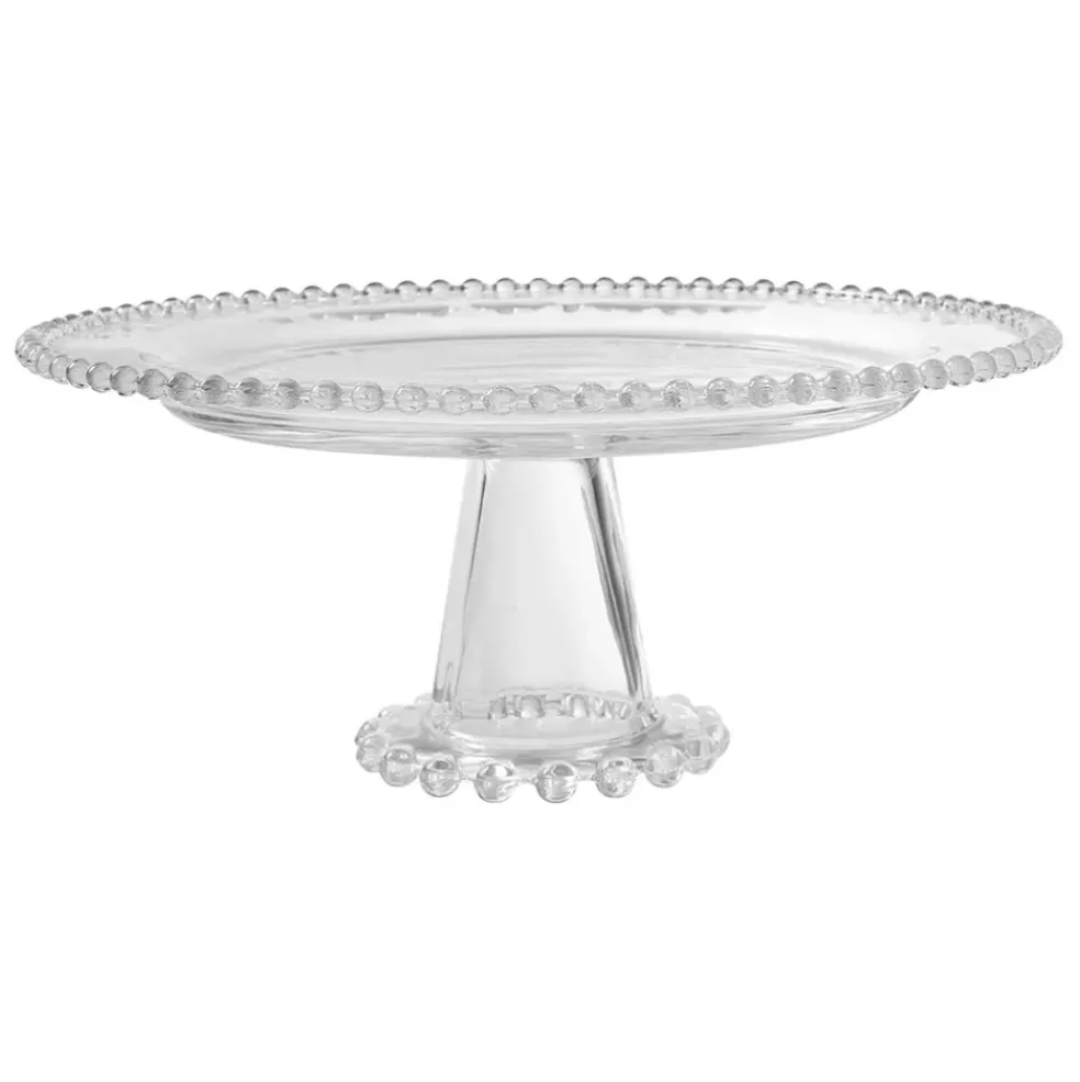 Plat sur pied en verre - perloa