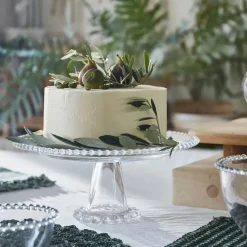 Plat sur pied en verre - perloa