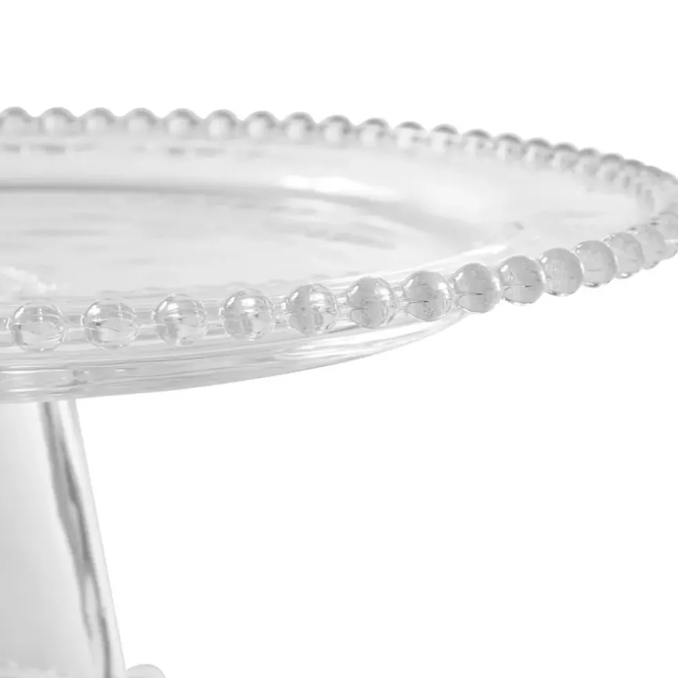 Plat sur pied en verre - perloa