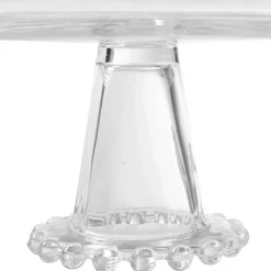 Plat sur pied en verre - perloa