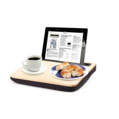 Plateau coussin pour tablette en bois