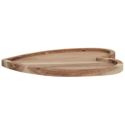 Plateau cœur en acacia naturel 30x30cm - Dalbert