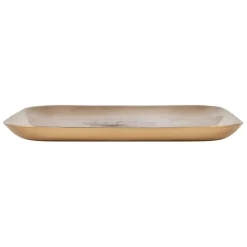 Plateau dent de lion en fer mauve 16x16cm - Botanique