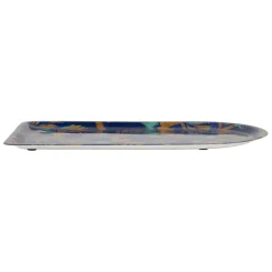 Plateau en fer indigo 17x30cm - Mocoa