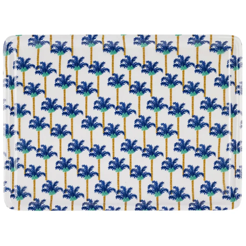 Plateau en fer indigo 40x30cm - Mocoa