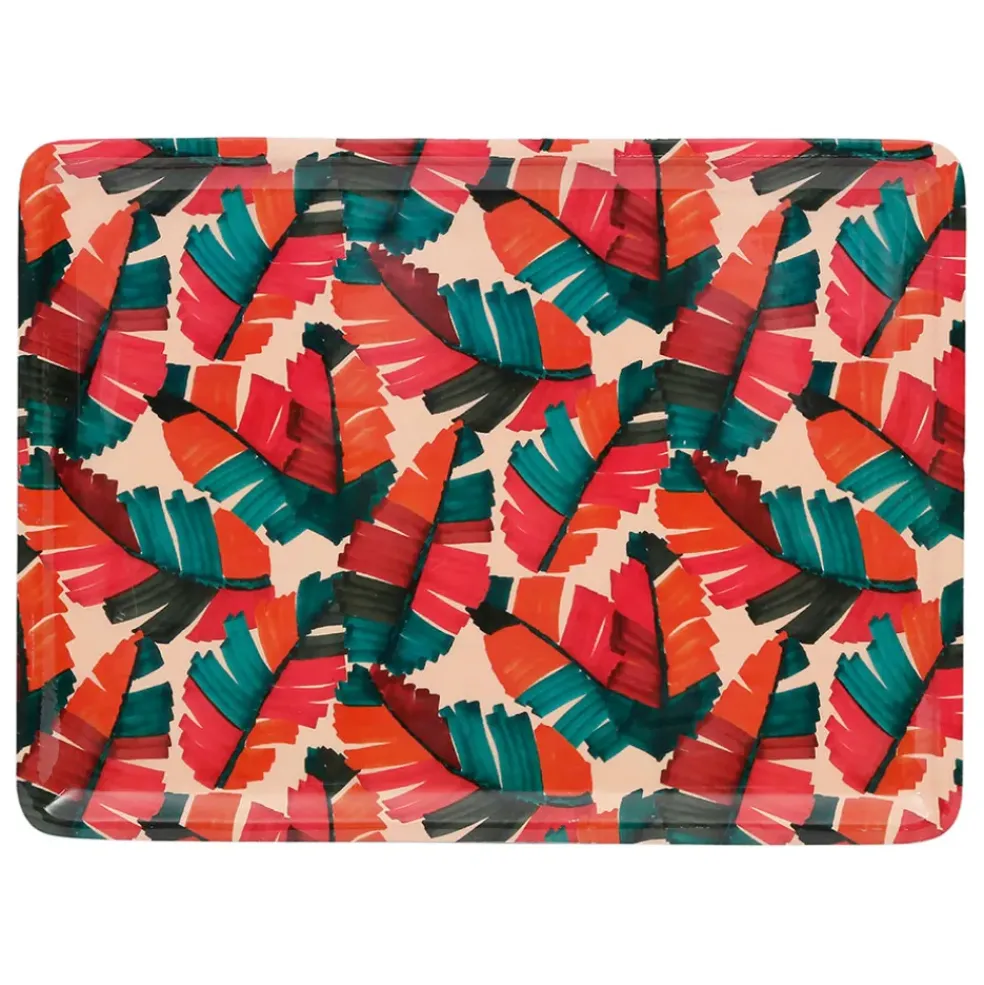 Plateau en fer multicolore 40x30cm - Seguia