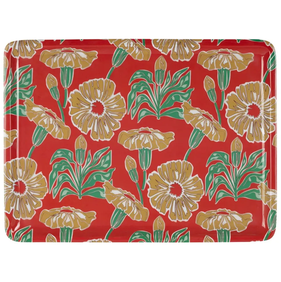Plateau en fer multicolore 40x30cm - Flaural