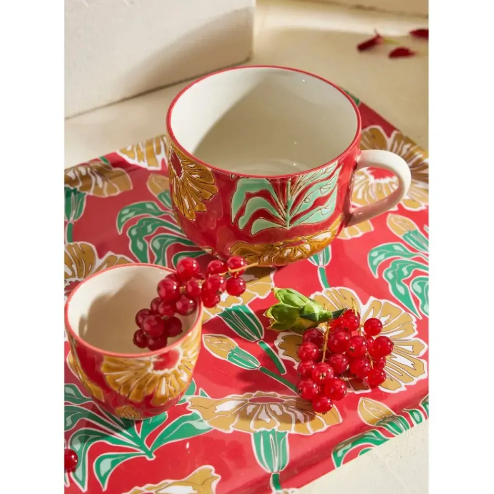 Plateau en fer multicolore 40x30cm - Flaural