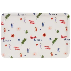 Plateau en fer multicolore 30x20cm - Bellagio
