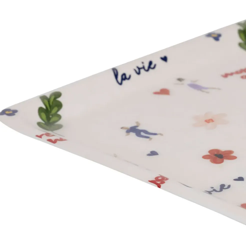 Plateau en fer multicolore 30x20cm - Bellagio