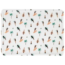 Plateau en fer multicolore 40x30cm - Palma