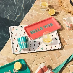 Plateau en fer multicolore 40x30cm - Palma