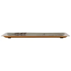 Plateau en fer terracotta 30x15cm - Tropic Étoile