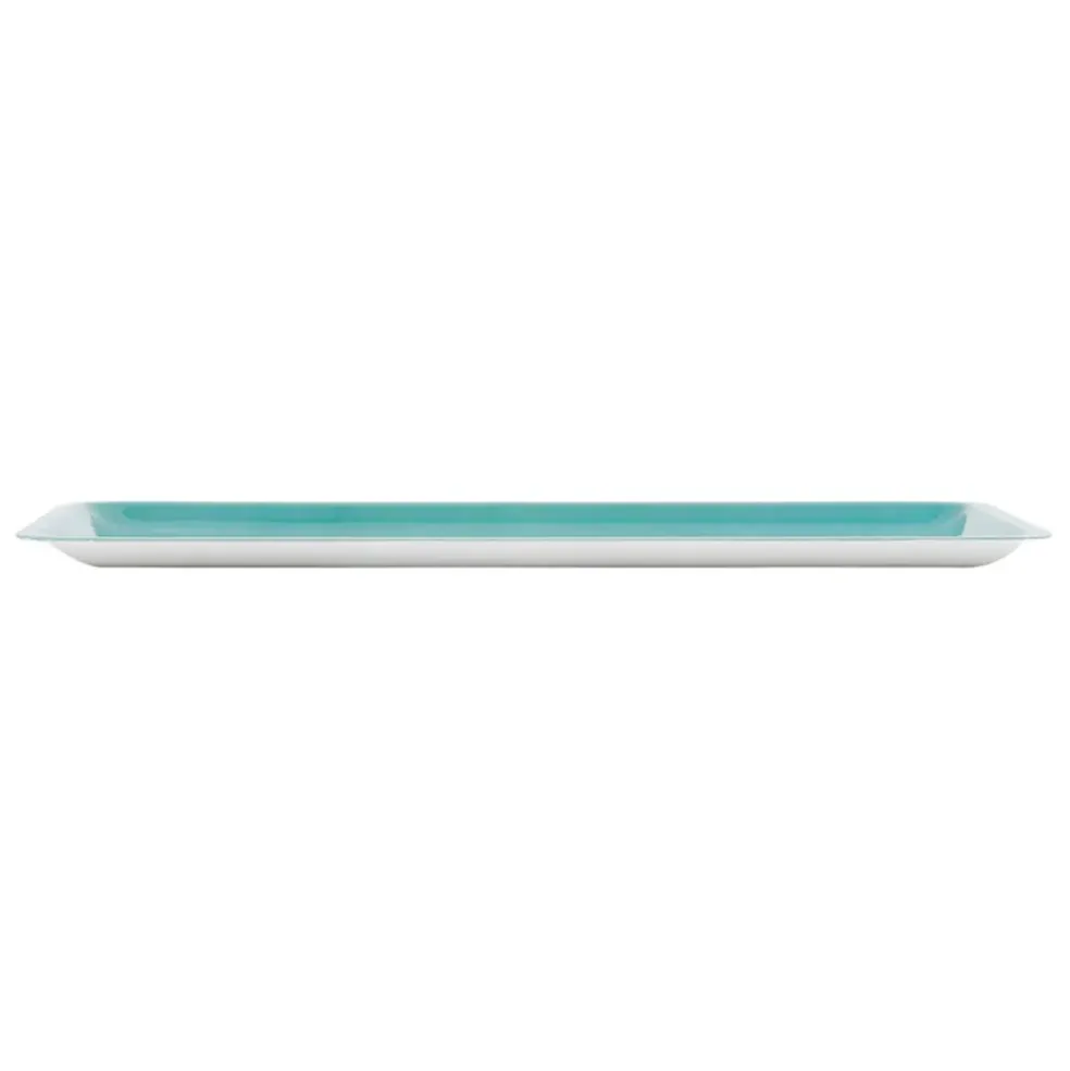 Plateau en fer turquoise 15x30cm - Palma