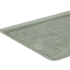 Plateau en fer vert 40x30cm - Allegra