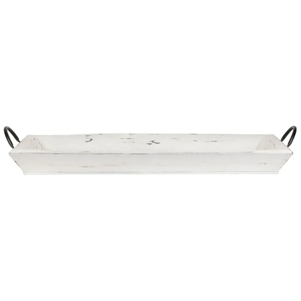 Plateau en sapin blanchi 65x34cm - Trappeur