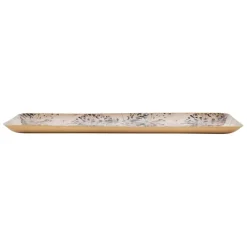 Plateau gypsophile en fer mauve 30x15cm - Botanique