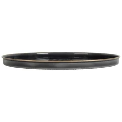 Plateau rond en fer anthracite d36cm - Arabise