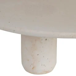 Plateau sur pied en ciment écru moucheté d30cm - Organic