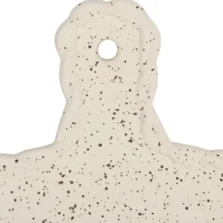 Plateau tapas en grès beige 28x18cm - Aurore