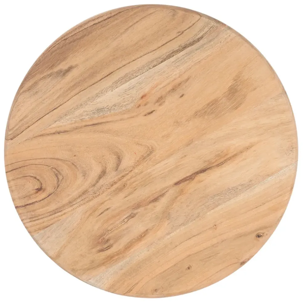 Plateau tournant en acacia naturel d39.7xh4.5cm - Dalbert