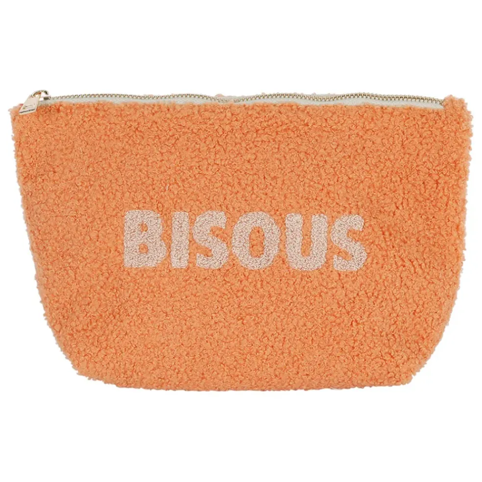 Pochette en bouclette marron - Funny