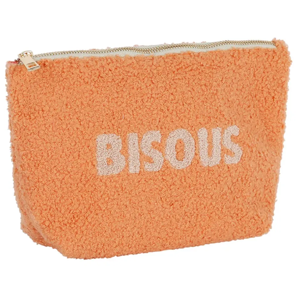 Pochette en bouclette marron - Funny