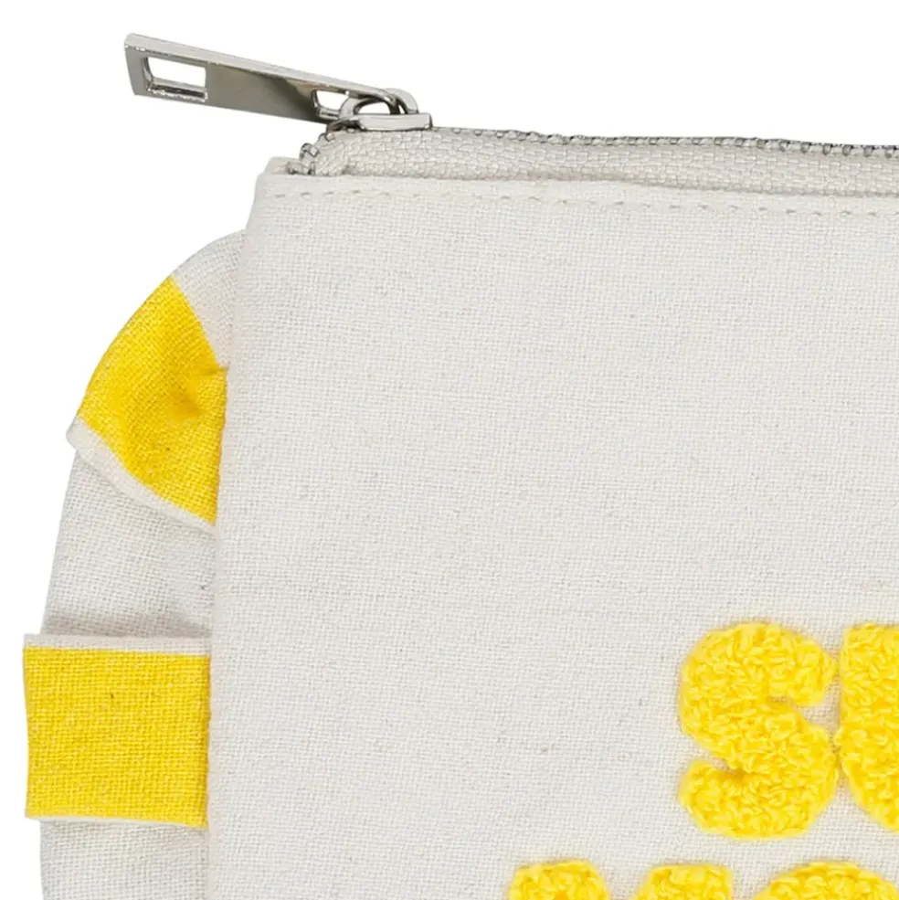 Pochette en coton jaune - Lumi