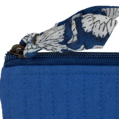 Pochette en coton matelassé indigo - Flaura