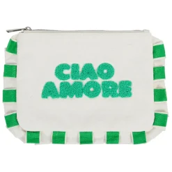 Pochette en coton vert - Lumi