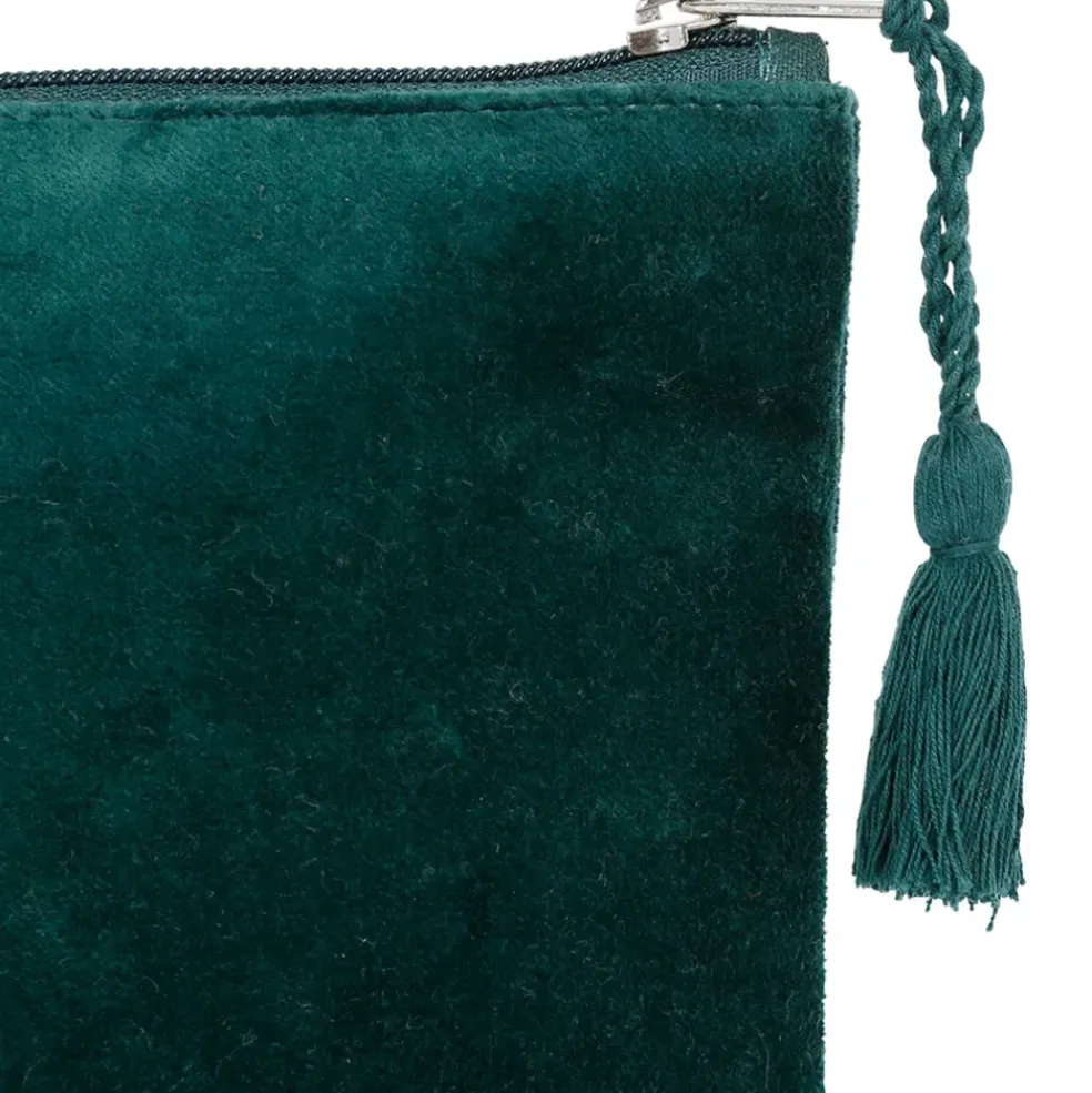 Pochette en coton vert foncé - Mon-Sapin