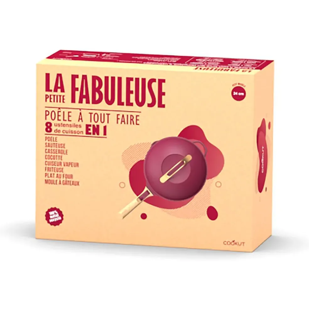 Poêle en aluminium rubis d24cm - La Fabuleuse