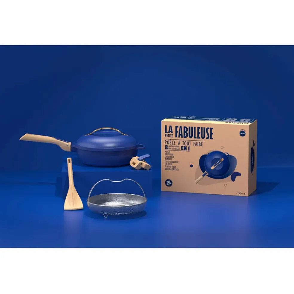 Poêle en aluminium saphir d24cm - La Fabuleuse