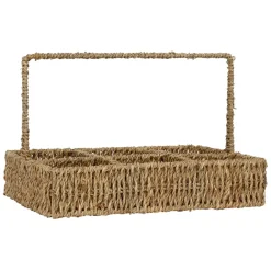 Porte 6 gobelets borneo en jonc de mer naturel - borneo