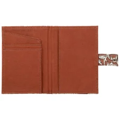 Porte carte en coton rouge - Flaura